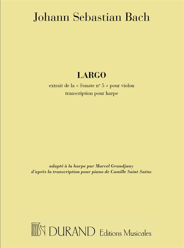 Largo Harpe (Sonate N 5 Violon Tr: Grandjany